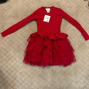 American girl brand Christmas dress size Medium NWT